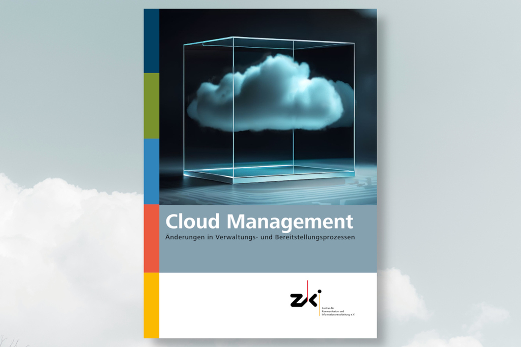 Cover mit einer KI-generierten Wolke und dem Schriftzug "Cloud Management"